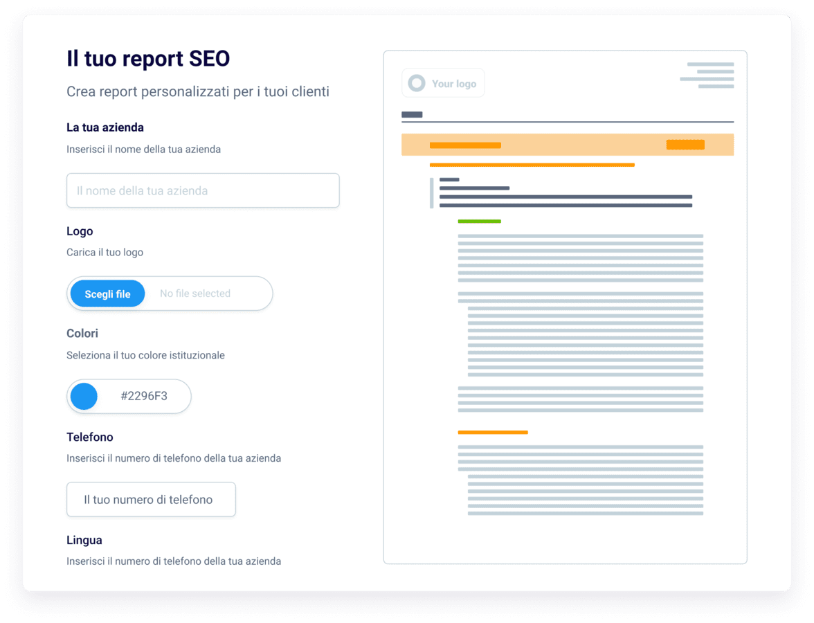 Easily create White Label SEO Report for your clients