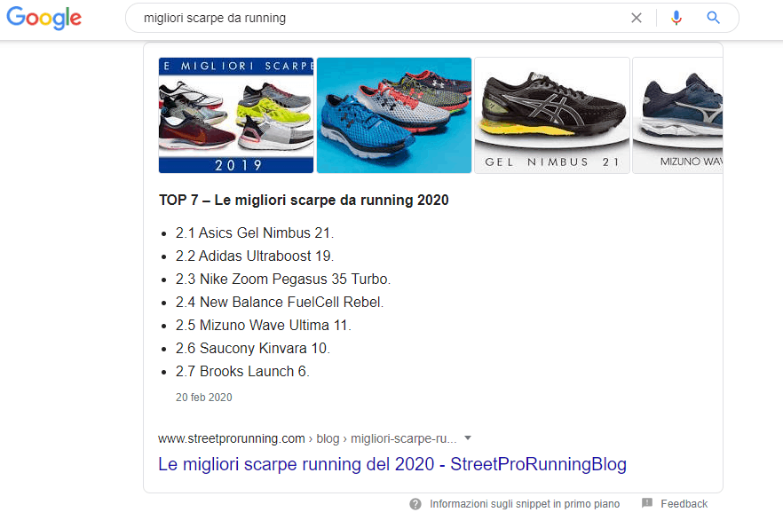 Esempio ricerca commerciale