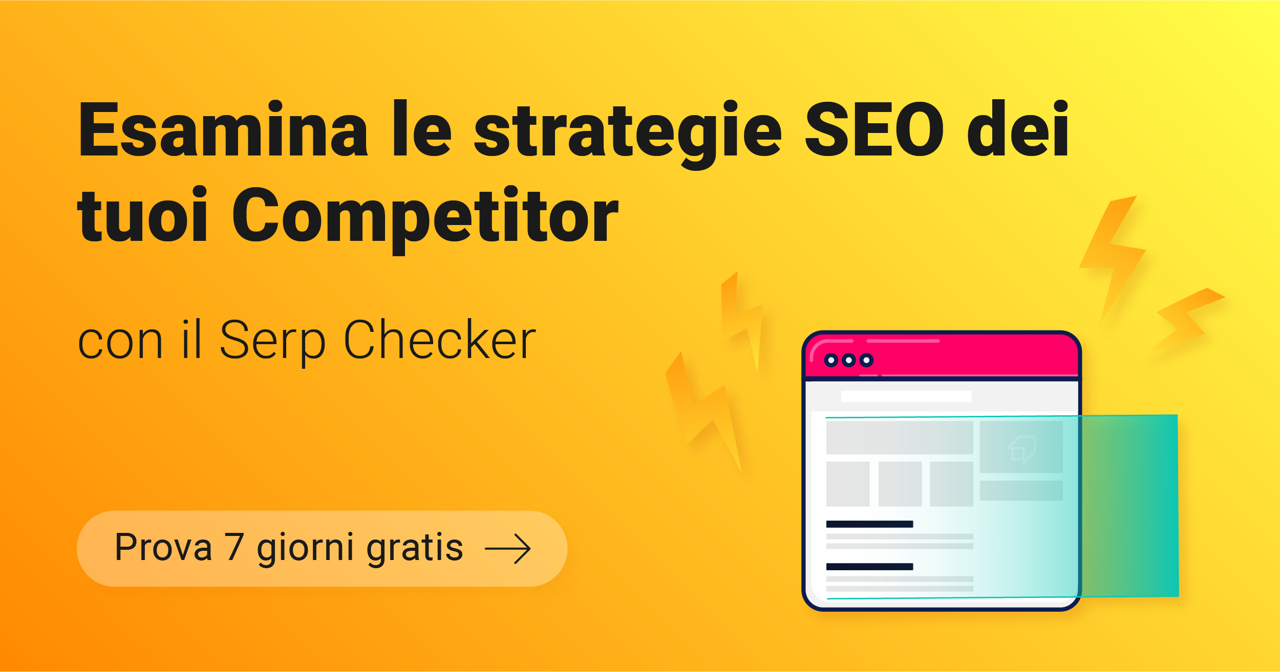 Esamina le strategie SEO dei tuoi Competitor