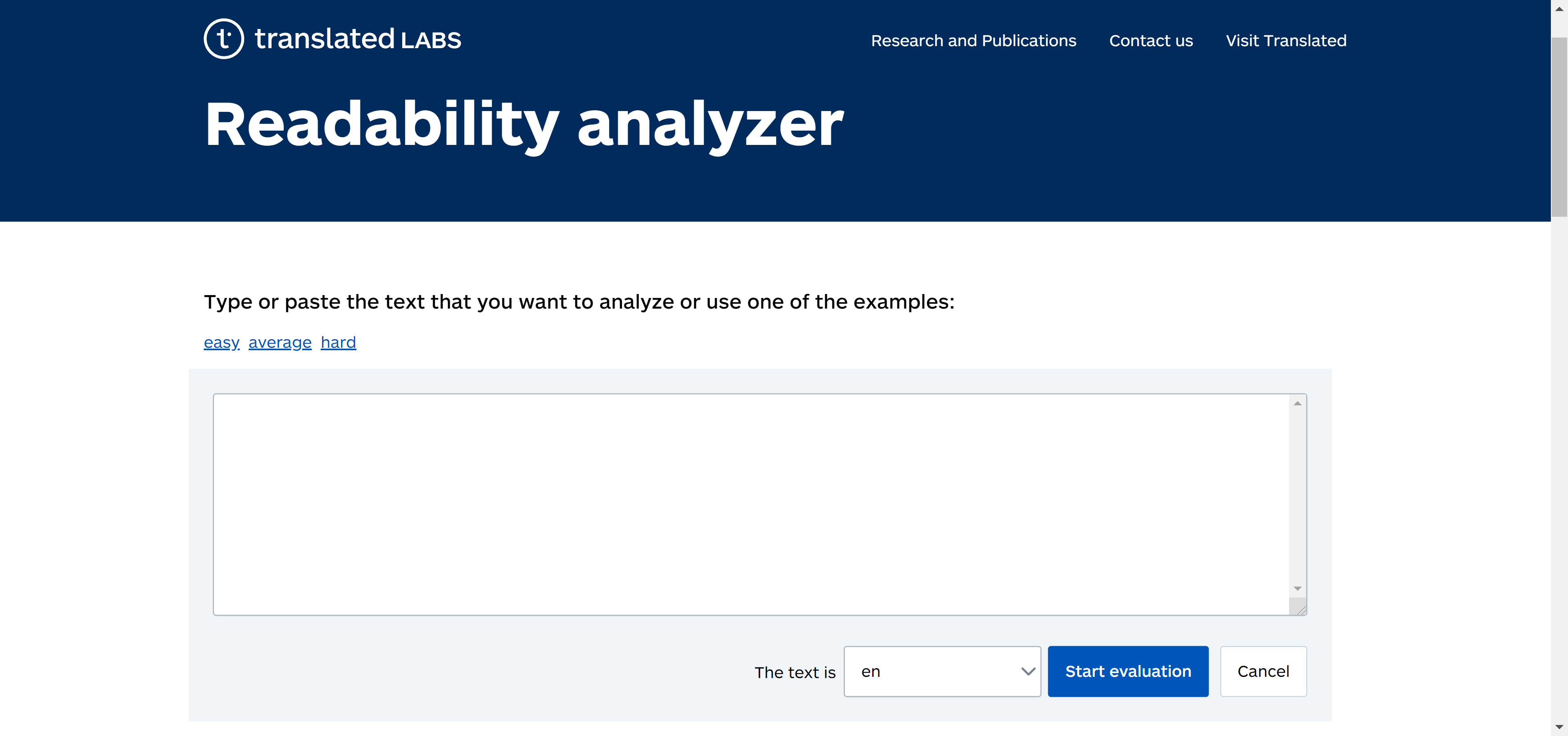 homepage Readibility Analyzer